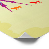 日中のサーカスカーニバル旅行 ポスター (角)