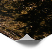 日中の山間付近の緑の木 ポスター (角)