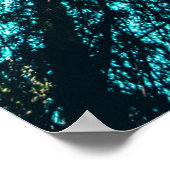 日中の木々の低角写真 ポスター (角)