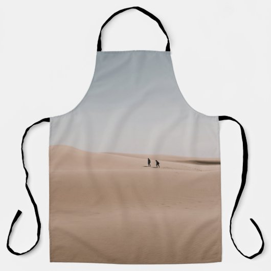 日中の歩くでの茶砂の人 エプロン (正面)