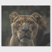 日中の茶色熊選択焦点写真 ラッピングペーパー (フラット)