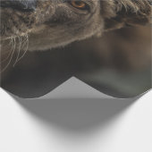 日中の茶色熊選択焦点写真 ラッピングペーパー (角)