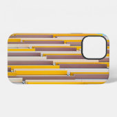 日中の黄色いコンクリート建築 iPhoneケース (裏面横)