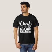 日中はパパ 夜はゲーマー Tシャツ (正面フル)