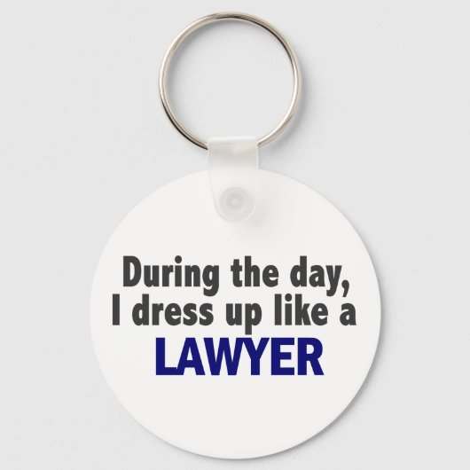 日中は弁護士のように着飾る キーホルダー (正面)