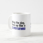 日中原子力発電所の労働者 コーヒーマグカップ (正面左)