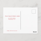 日中国の付を除く提灯と二重の幸福 ポストカード (裏面)