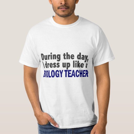日中生物の教師 Tシャツ (正面)
