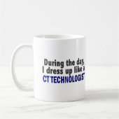 日中私はCTの科学技術者のように服を着ます コーヒーマグカップ (左)