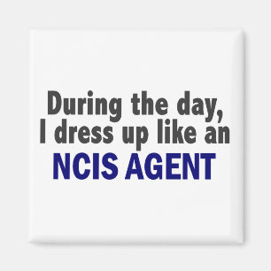 日中私はNCISの代理店のように服を着ます マグネット