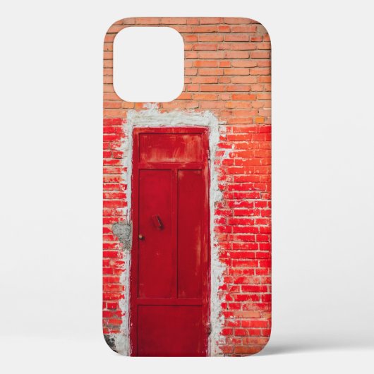日中・3時の茶コンクリート建物 Case-Mate iPhoneケース (裏面)