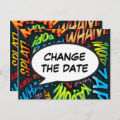 日付おもしろいの入力モダンを変更 案内ポストカード (正面/裏面)