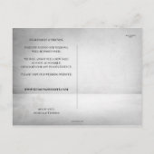 日付おもしろいの延期を変更す結婚る 案内ポストカード (裏面)