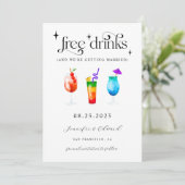 日付おもしろいカードを保存する無料ドリンク セーブザデート (スタンド正面)