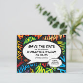 日付おもしろいモダン漫画帳の保存 案内ポストカード (スタンド正面)