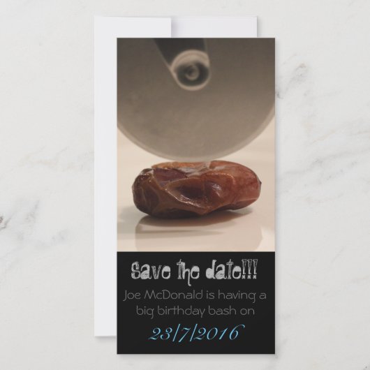 日付おもしろカードの保存 セーブザデート (正面)