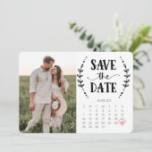 日付お知らせ カード カレンダー ラスティック カントリー (スタンド正面)