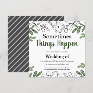 日付が変わる結婚ことがある 招待状