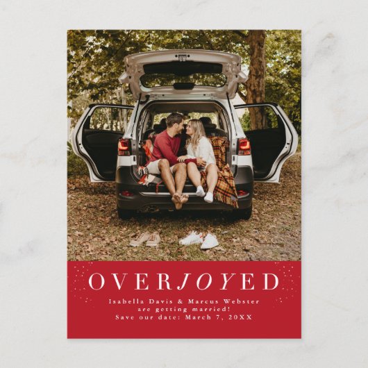 日付が赤い写真用はがきを保存する休日 シーズンポストカード (正面)