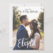 日付と共にシンプル結婚のお知らせを開催 招待状 (正面)