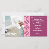 日付と婚約の写真の保存 セーブザデート (正面)