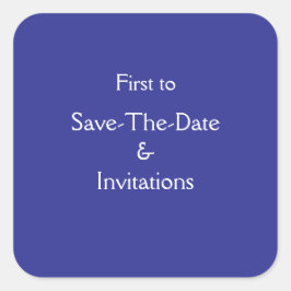 日付と招待状の保存 スクエアシール