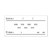 日付と時刻 ラバースタンプ (インプリント)