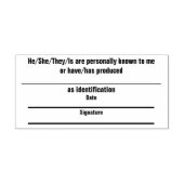 日付と署名のIDスタンプ セルフインキングスタンプ (デザイン)