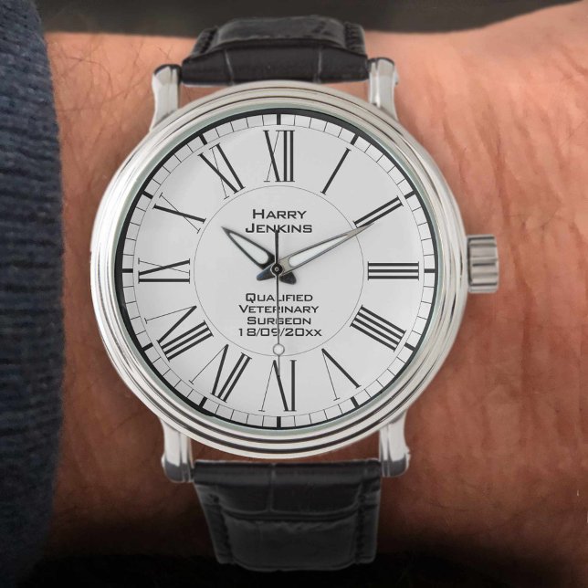 日付のある認定獣医 腕時計 (クリエイターアップロード済み)