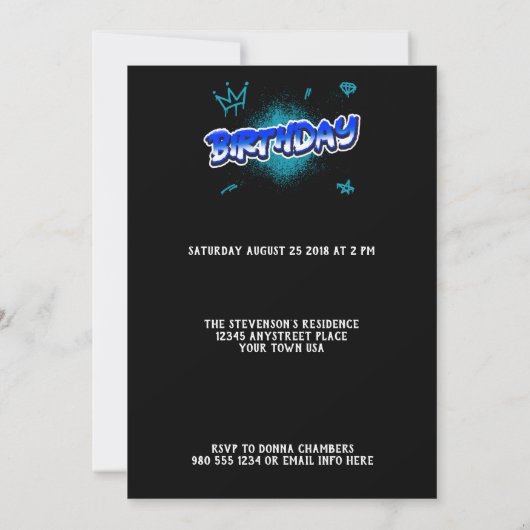 日付のお子様の誕生日パーティーの招待を保存する セーブザデート (裏面)