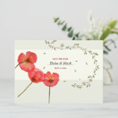 日付のお知らせのモダン保存 招待状 (スタンド正面)