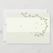 日付のお知らせのモダン保存 招待状 (裏面)