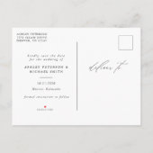 日付のはがきを保存する 案内ポストカード (裏面)