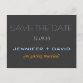 日付のはがきを結婚保存する 案内ポストカード (正面)