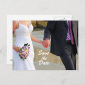 日付のはがきを結婚保存する 案内ポストカード (正面/裏面)