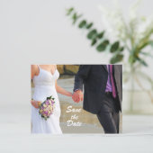 日付のはがきを結婚保存する 案内ポストカード (スタンド正面)