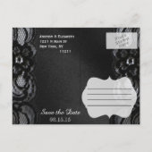 日付のはがきを結婚保存する 案内ポストカード (裏面)