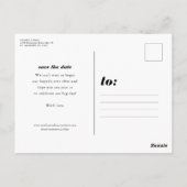 日付のはっきりした青い写真はがきを保存 ポストカード (裏面)