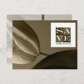 日付のイベントと結婚はがきを保存 案内ポストカード (正面/裏面)