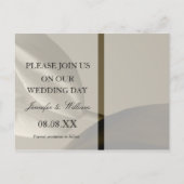 日付のイベントと結婚はがきを保存 案内ポストカード (裏面)