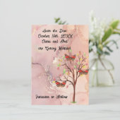 日付のイベント結婚カードの保存 招待状 (スタンド正面)