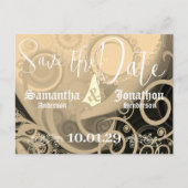 日付のエレガントなカーラユリを救って下さい 案内ポストカード (正面)