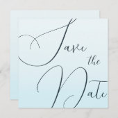 日付のエレガントカスタマイズ可能なテンプレートの保存 招待状 (正面/裏面)