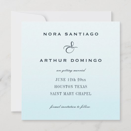 日付のエレガントカスタマイズ可能なテンプレートの保存 招待状 (裏面)