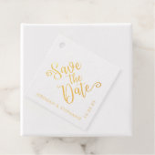 日付のエレガントタイポグラフィ写真の保存 フェイバータグ (箱)