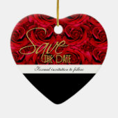 日付のオーナメントの招待 セラミックオーナメント (裏面)