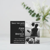 日付のカスタマイズ可能な結婚式招待状を救って下さい セーブザデート (スタンド正面)