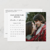 日付のカレン結婚ダーの写真はがきの保存 ポストカード (正面/裏面)