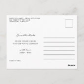 日付のカレン結婚ダーの写真はがきの保存 ポストカード (裏面)