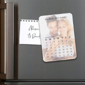 日付のカレン結婚ダーを保存する写真6行Sage マグネット